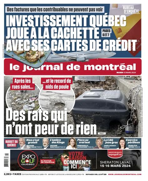 journal montreal aujourd'hui|Le Devoir .